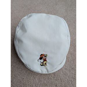 Vintage Walt Disney World Golf Hat Newsboy Mickey Mouse Walt Disney Productions